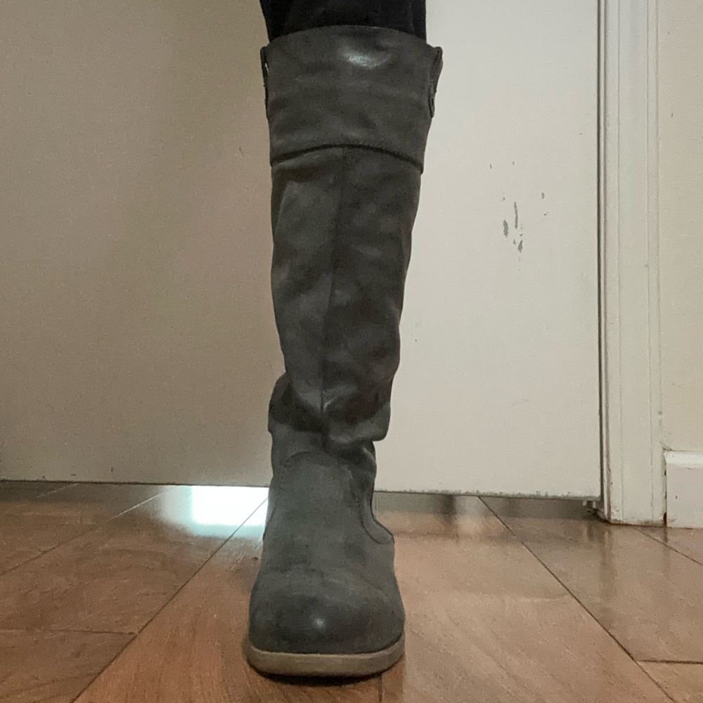 Dark grey boots